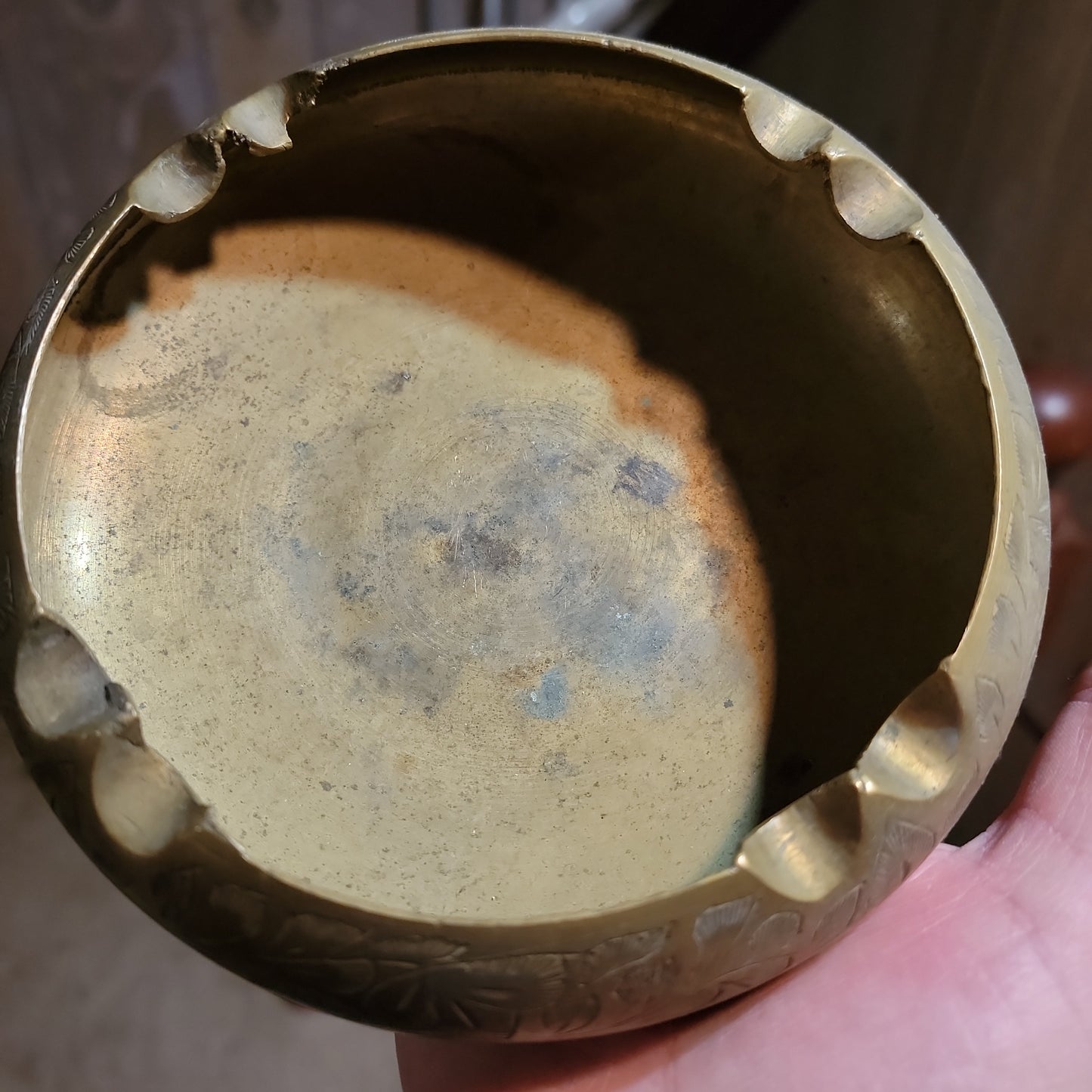 Vintage oriental/India copper/brass/metal ashtray/bowl/trinket dish, incense burner,home decor,collectible,decoration,