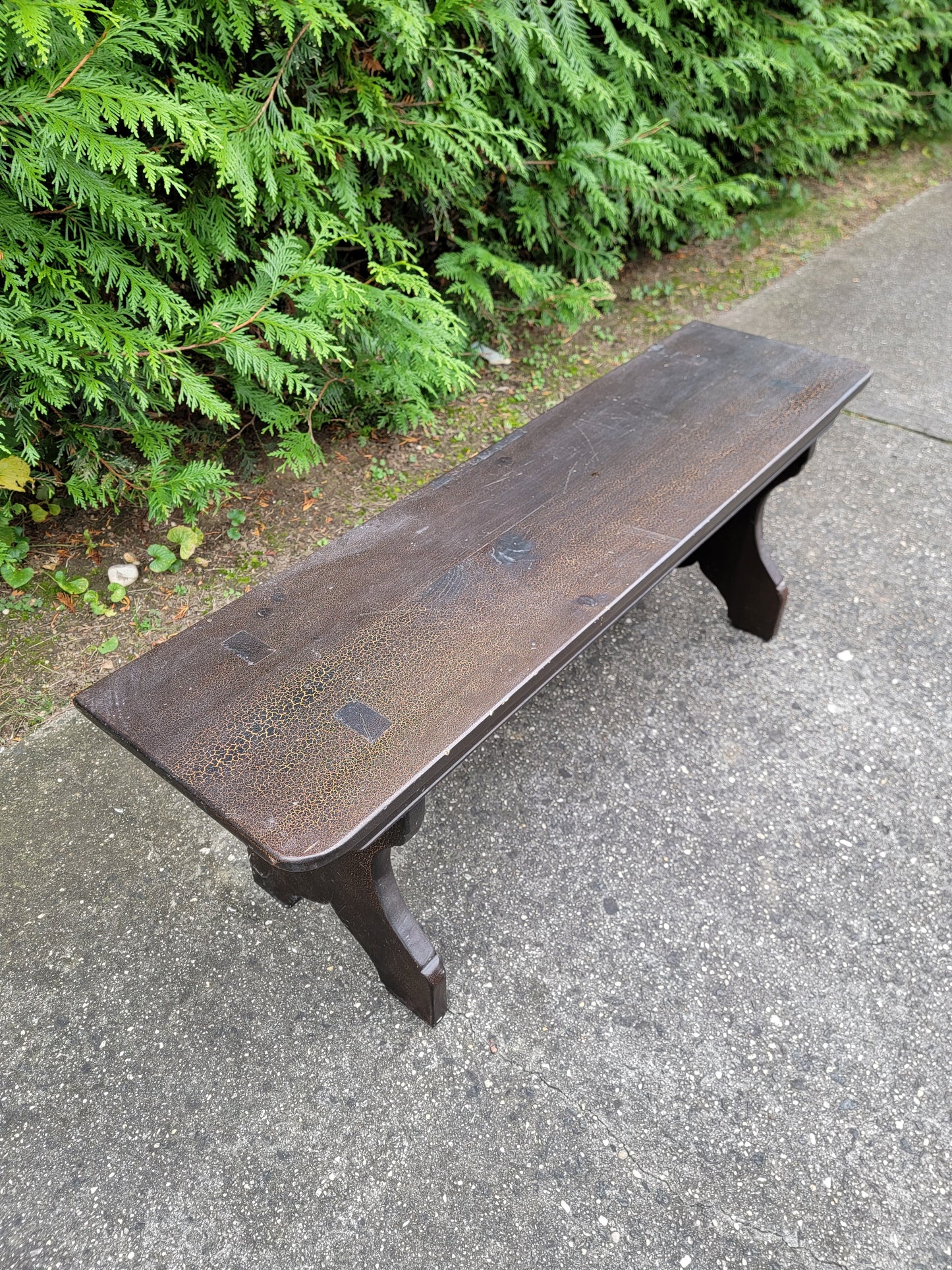 Bucks County Collection by Stephen Von Hohen Wooden Watering bench, Entryway, Seating Decor