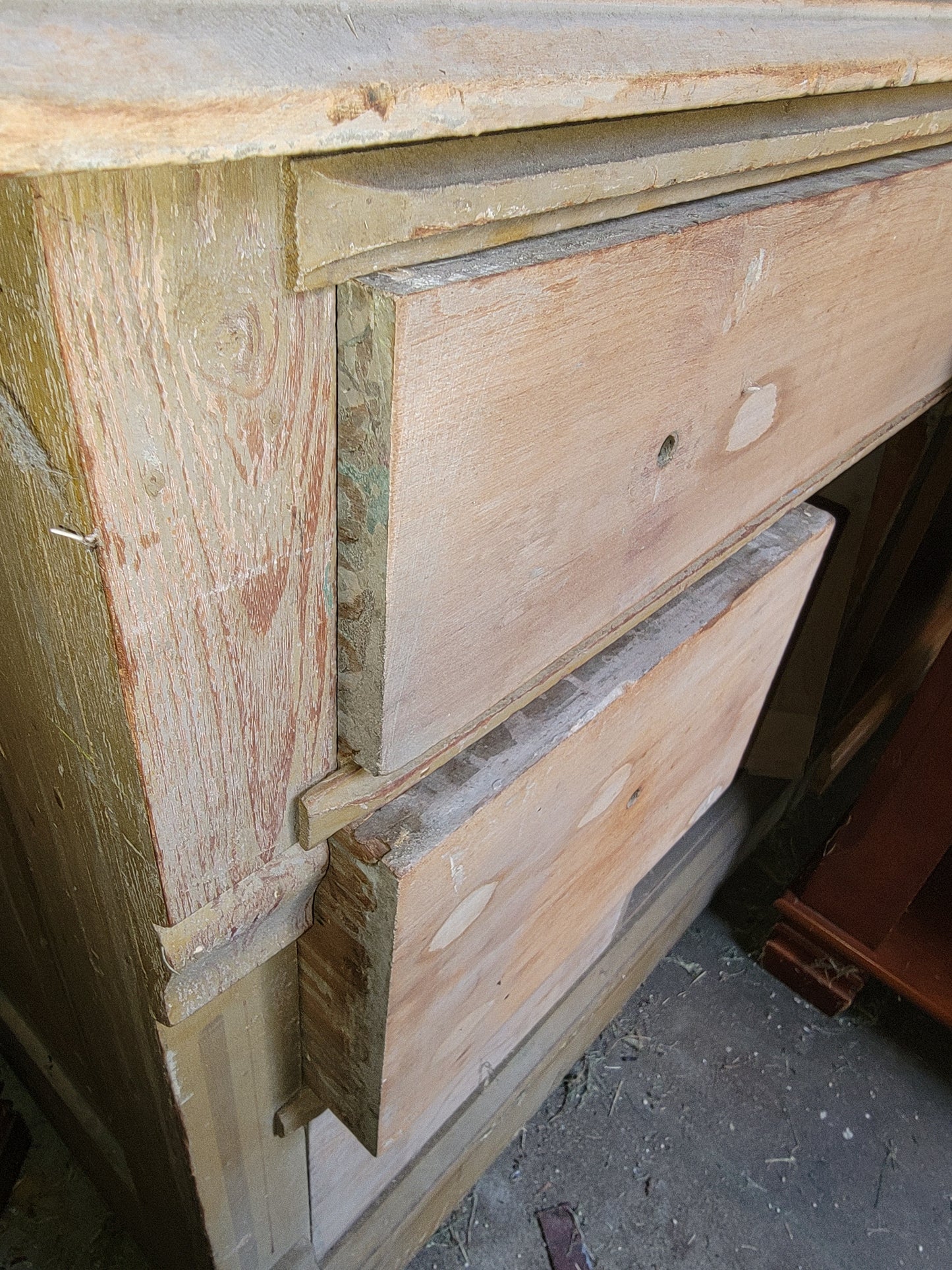 Washstand, vanity, credenza antique furniture, sold as is