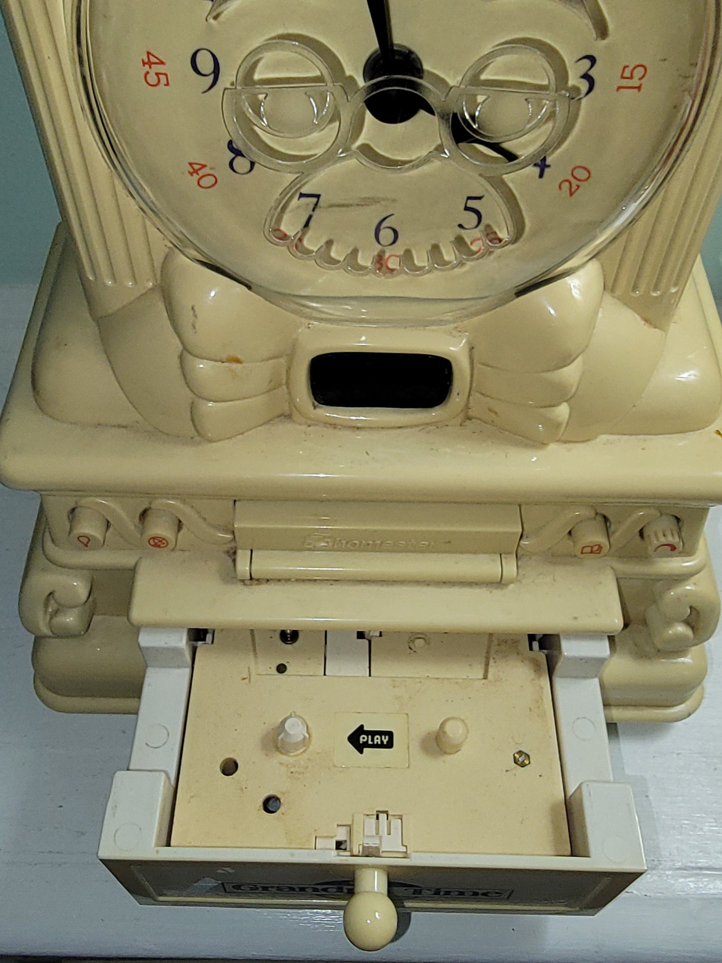 Homestar 1988 Grandpa Time Talking Clock W/o Tapes Or Power Source - For Parts!