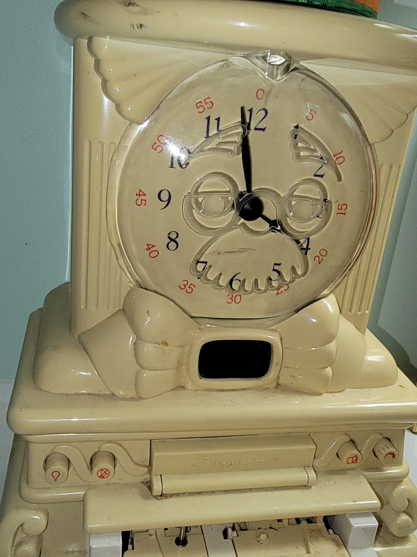 Homestar 1988 Grandpa Time Talking Clock W/o Tapes Or Power Source - For Parts!