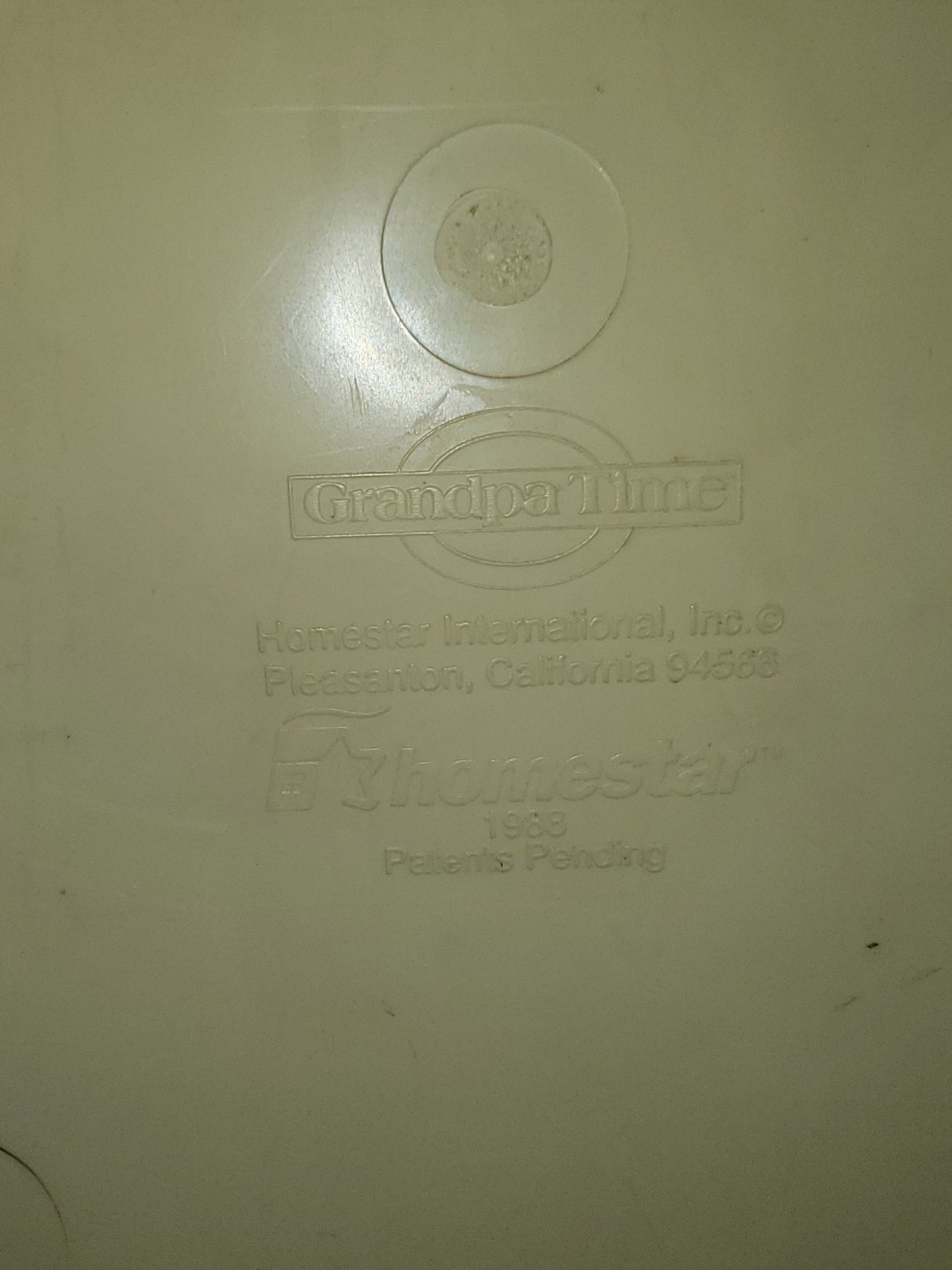 Homestar 1988 Grandpa Time Talking Clock W/o Tapes Or Power Source - For Parts!
