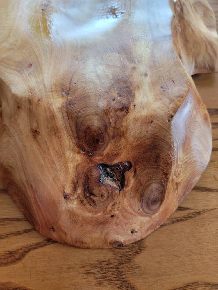 Stunning Natural Wood Platter Serving Tray. Vintage. Decor