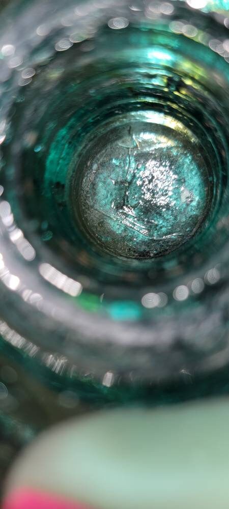Vintage Insulator Brookfield No 14 New York Green Glass 1920s