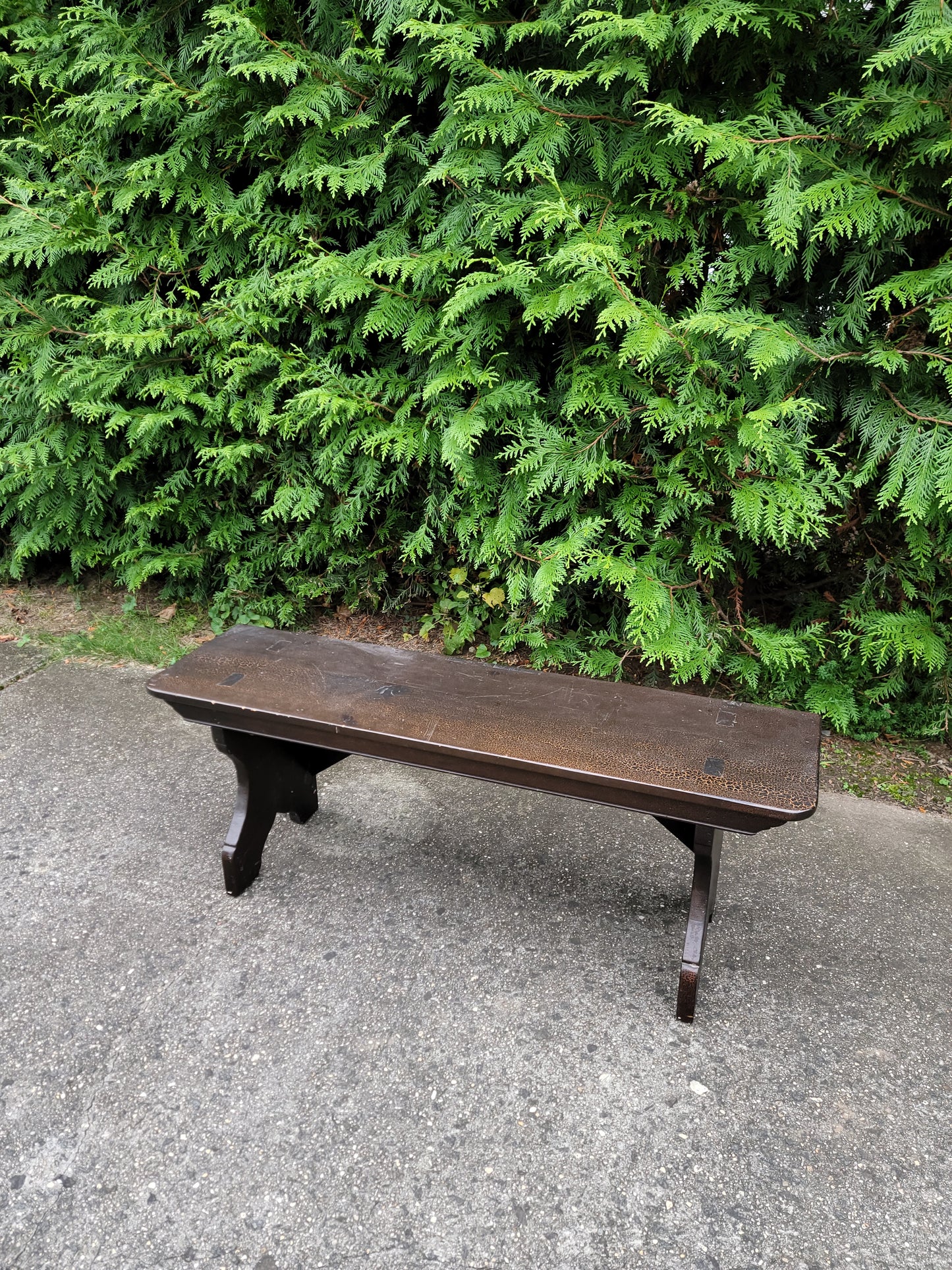 Bucks County Collection by Stephen Von Hohen Wooden Watering bench, Entryway, Seating Decor