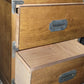 Bernhardt 1970's Campaign Style Two-drawer Nightstand Decor