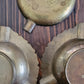 Vintage small brass change tray/trinket catchall/ashtray 3 pieces Furnishing