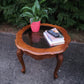 Vintage Rococo Style Glass Top Romantic Table, Coffee table