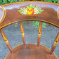 1957 JS Ebersol Pennsylvania Dutch Folk Art Painted Barrel Back Chair