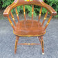 1957 JS Ebersol Pennsylvania Dutch Folk Art Painted Barrel Back Chair