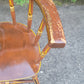 1957 JS Ebersol Pennsylvania Dutch Folk Art Painted Barrel Back Chair