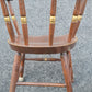 1957 JS Ebersol Pennsylvania Dutch Folk Art Painted Barrel Back Chair