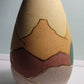 Hand Thrown Decorated Southwestern Style Art Pottery 10" Vase w/Gold Trim