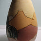 Hand Thrown Decorated Southwestern Style Art Pottery 10" Vase w/Gold Trim