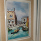 Pair of Vintage Oil Paintings of Piazza San Marco Venice; St. Marks Square, Venice; Original Italian Oil Painting of Saint Marks Square and Venetian Canal