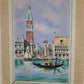 Pair of Vintage Oil Paintings of Piazza San Marco Venice; St. Marks Square, Venice; Original Italian Oil Painting of Saint Marks Square and Venetian Canal