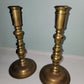 Pair Vintage/Antique Denmark Solid Brass Candlestick Holder