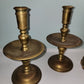 Pair Vintage/Antique Denmark Solid Brass Candlestick Holder