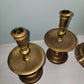 Pair Vintage/Antique Denmark Solid Brass Candlestick Holder