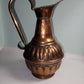 Vintage copper handmade pitcher.