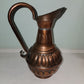 Vintage copper handmade pitcher.