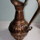 Vintage copper handmade pitcher.