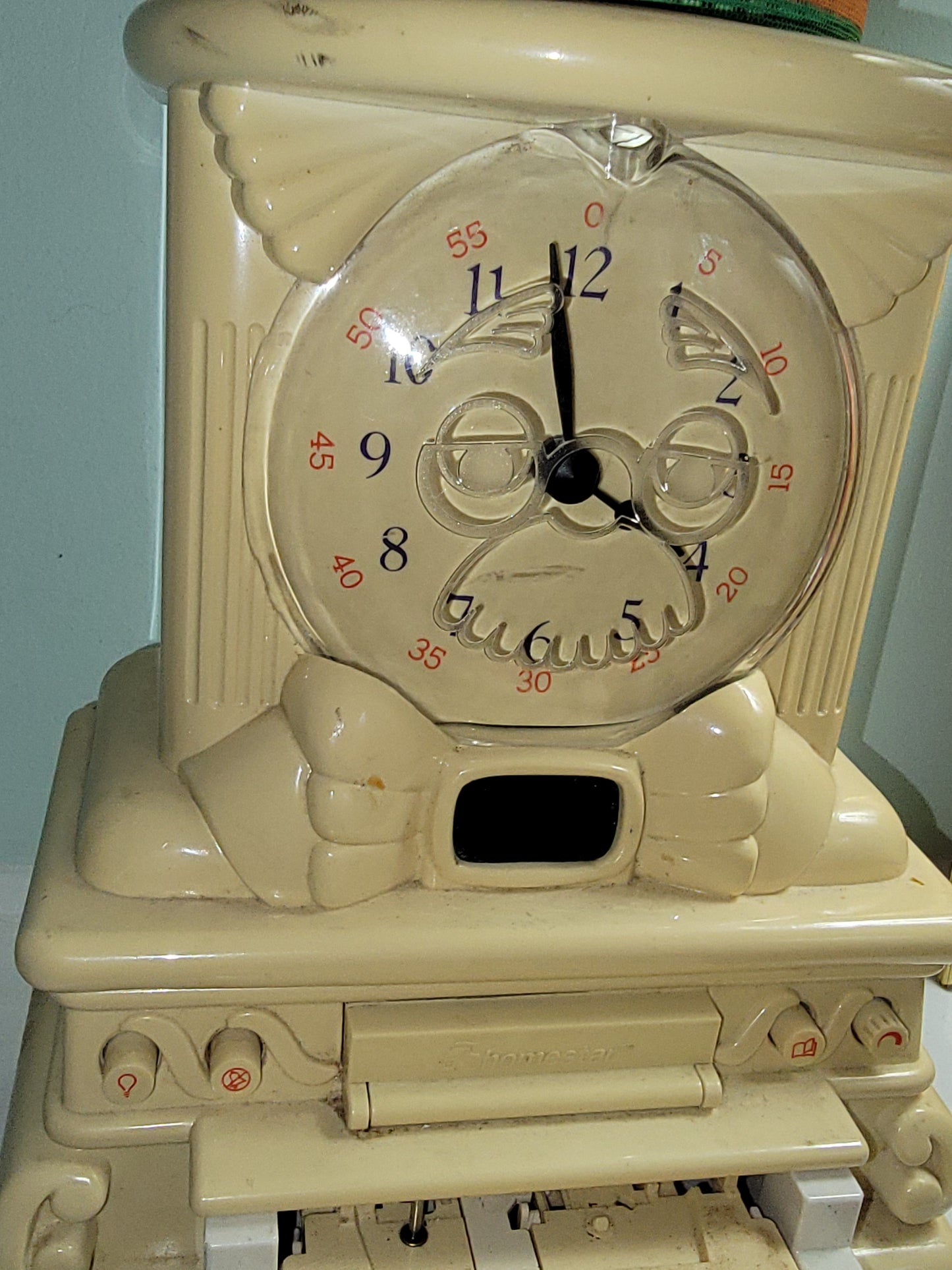 Homestar 1988 Grandpa Time Talking Clock W/o Tapes Or Power Source  - For Parts!