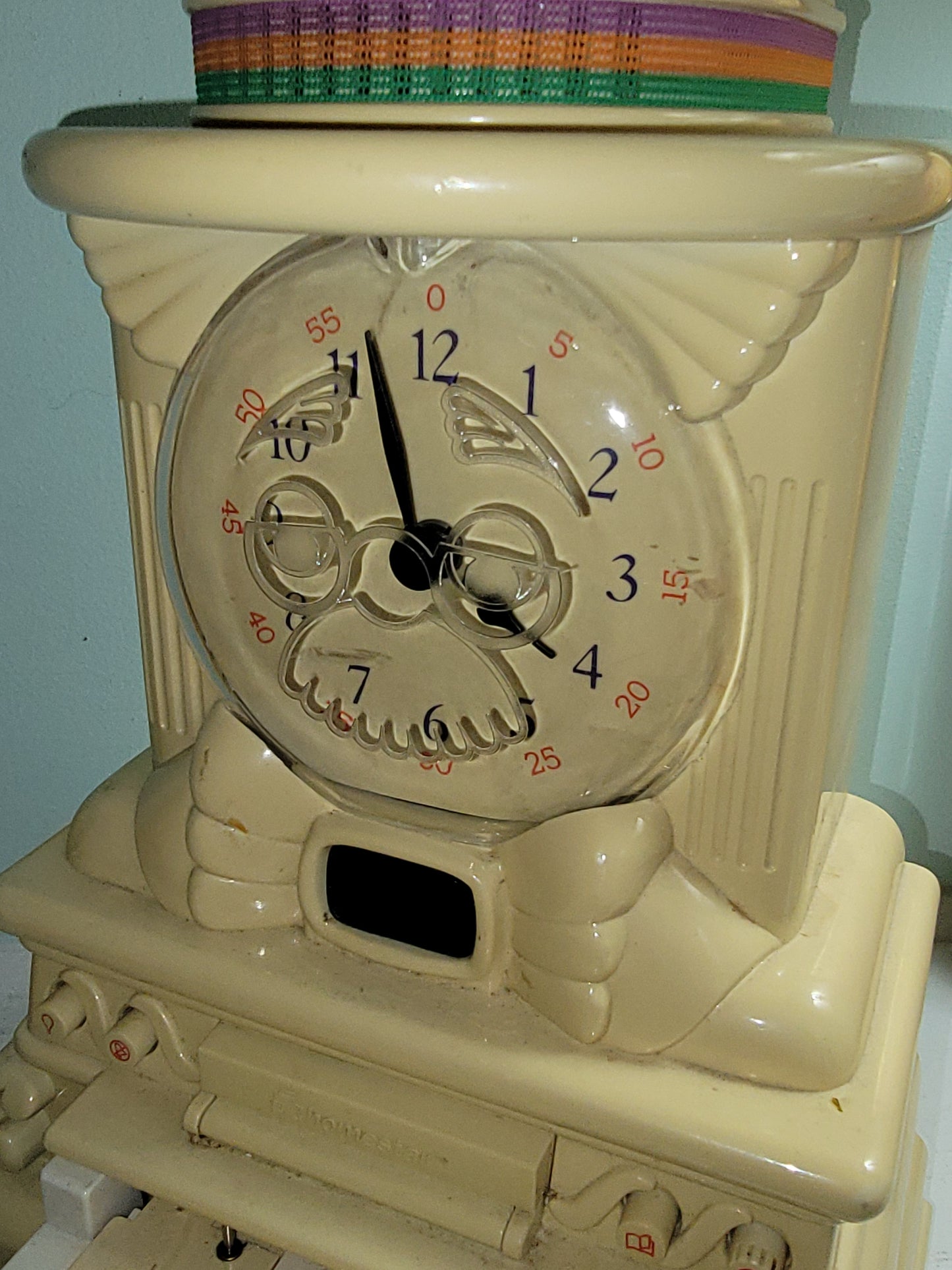 Homestar 1988 Grandpa Time Talking Clock W/o Tapes Or Power Source  - For Parts!