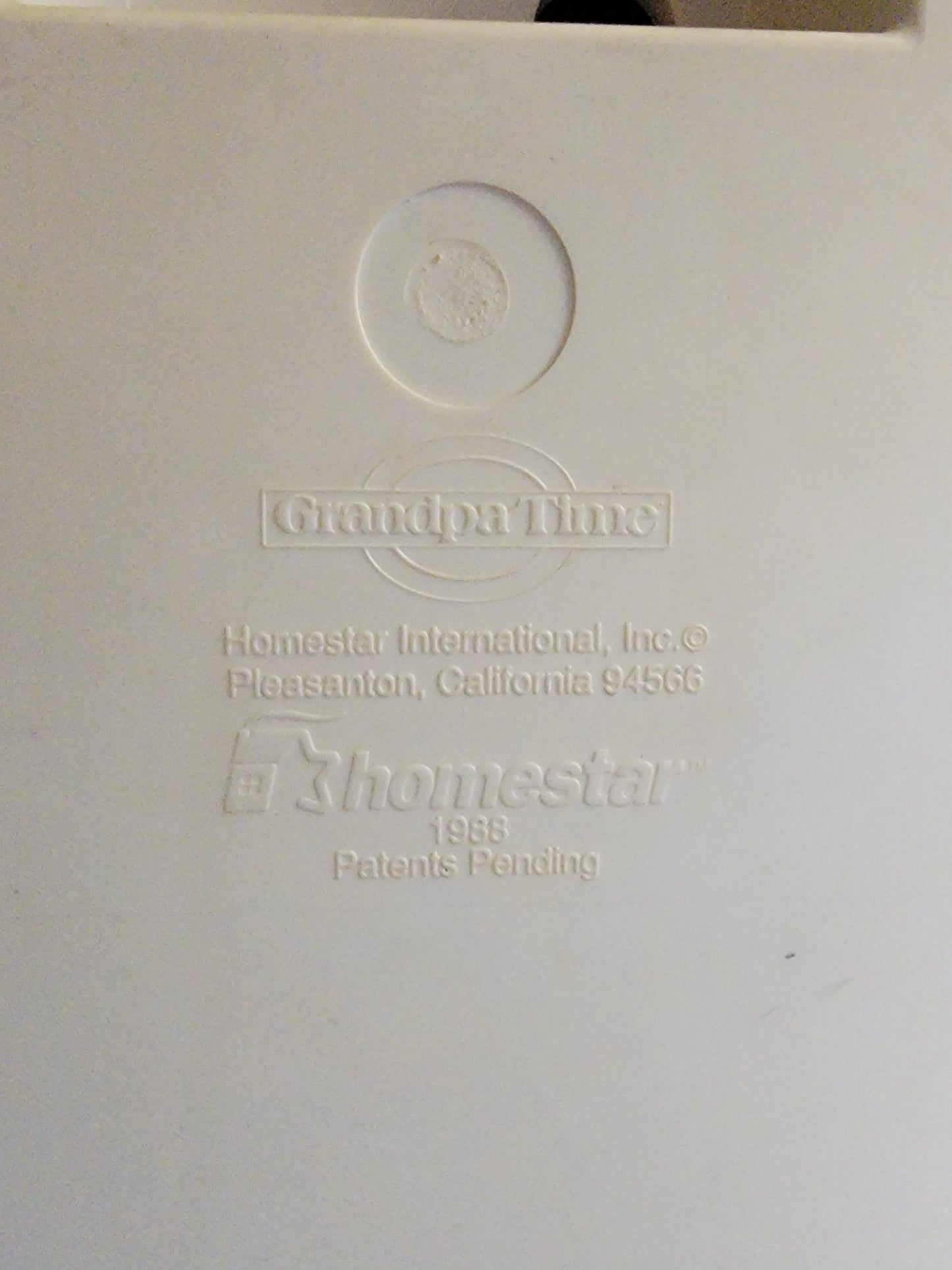 Homestar 1988 Grandpa Time Talking Clock W/o Tapes Or Power Source  - For Parts!