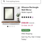 Black Rectangle Wall Mirror, Vertically Mounted