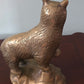 Vintage Gold Brass Bear Animal Figurine Bookend