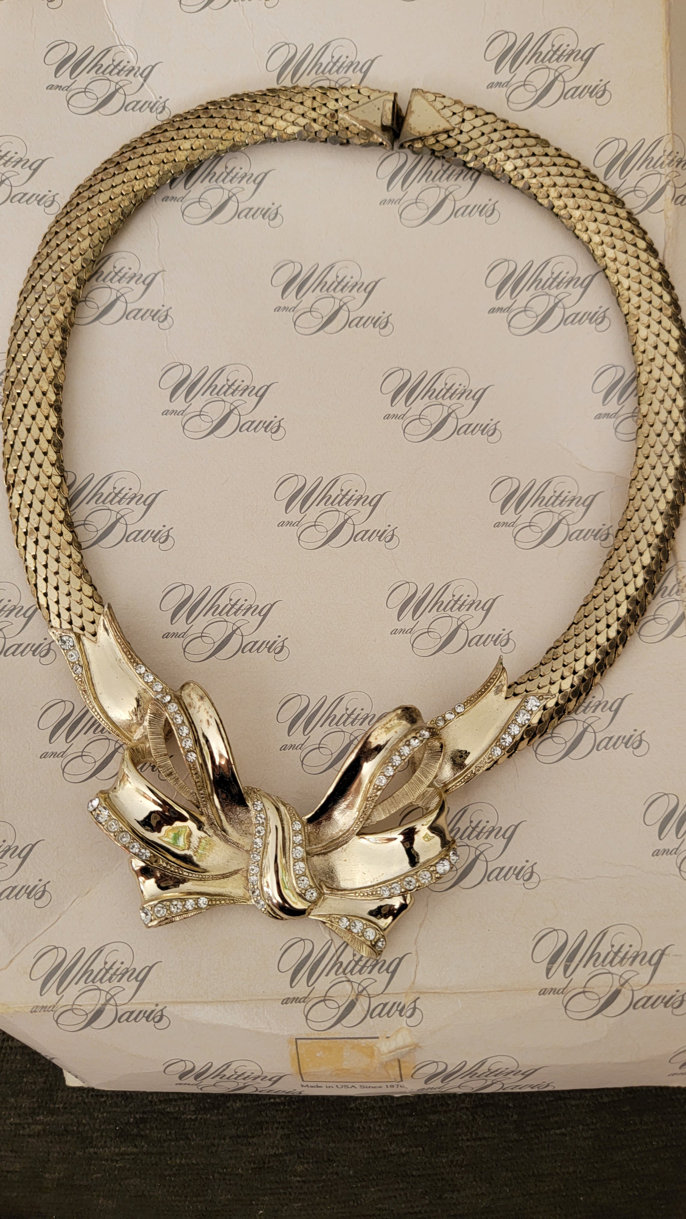 Whiting davis gold deals chain necklace