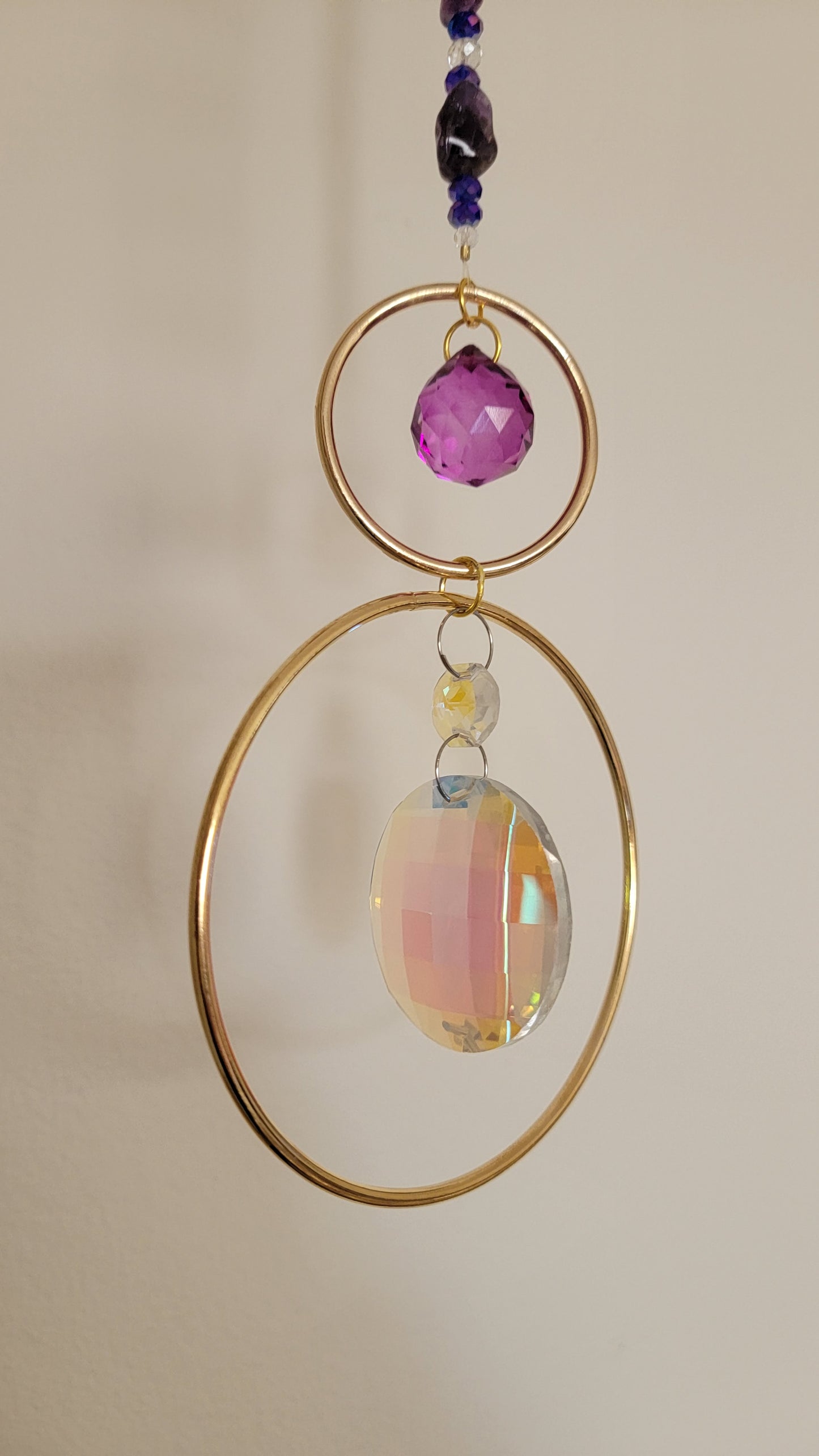 Amethyst Small Purple Large Clear Sun Catcher