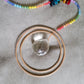Double Rainbow Double Ring Large Clear Crystal