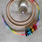 Double Rainbow Double Ring Large Clear Crystal