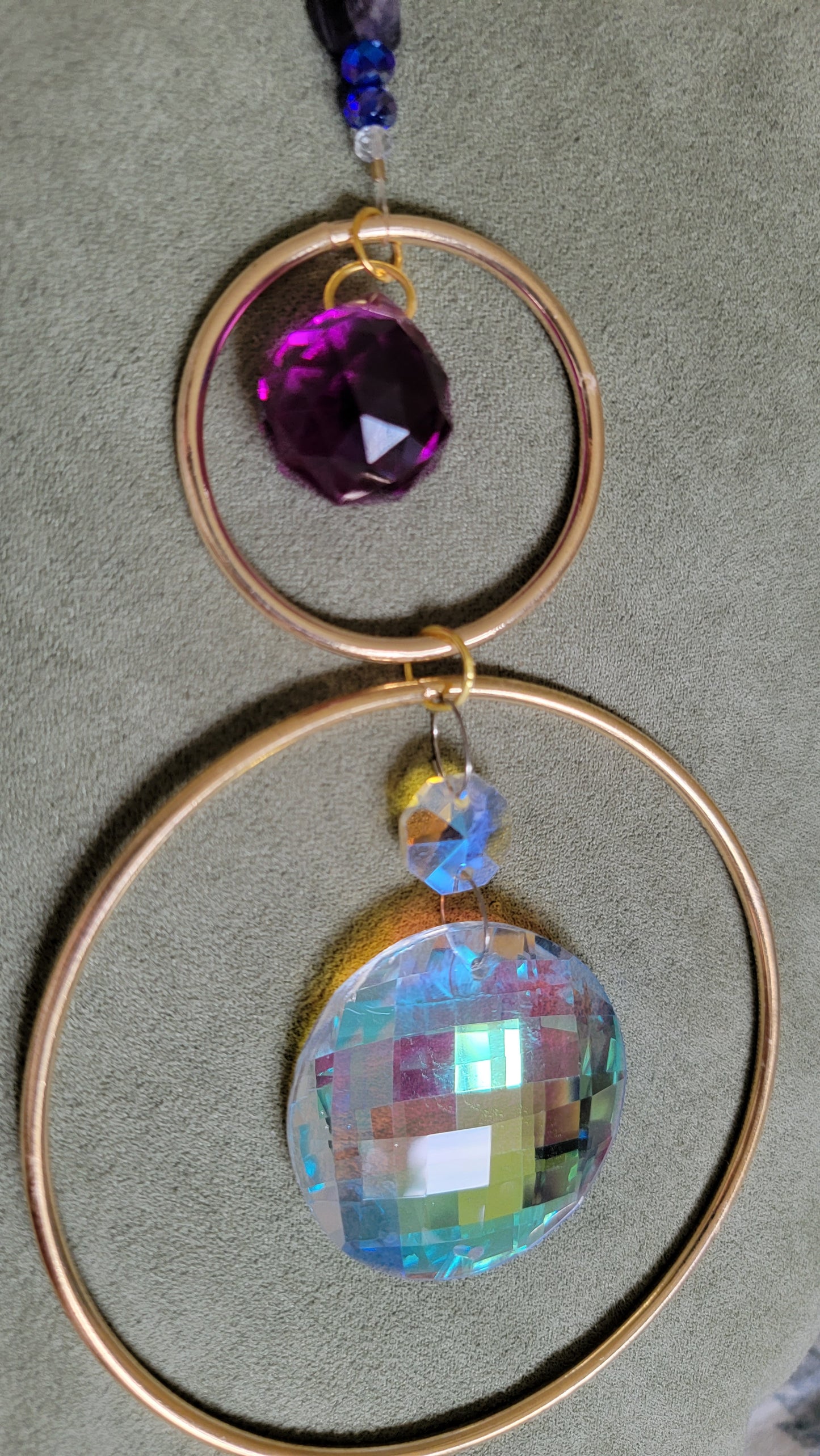 Amethyst Small Purple Large Clear Sun Catcher