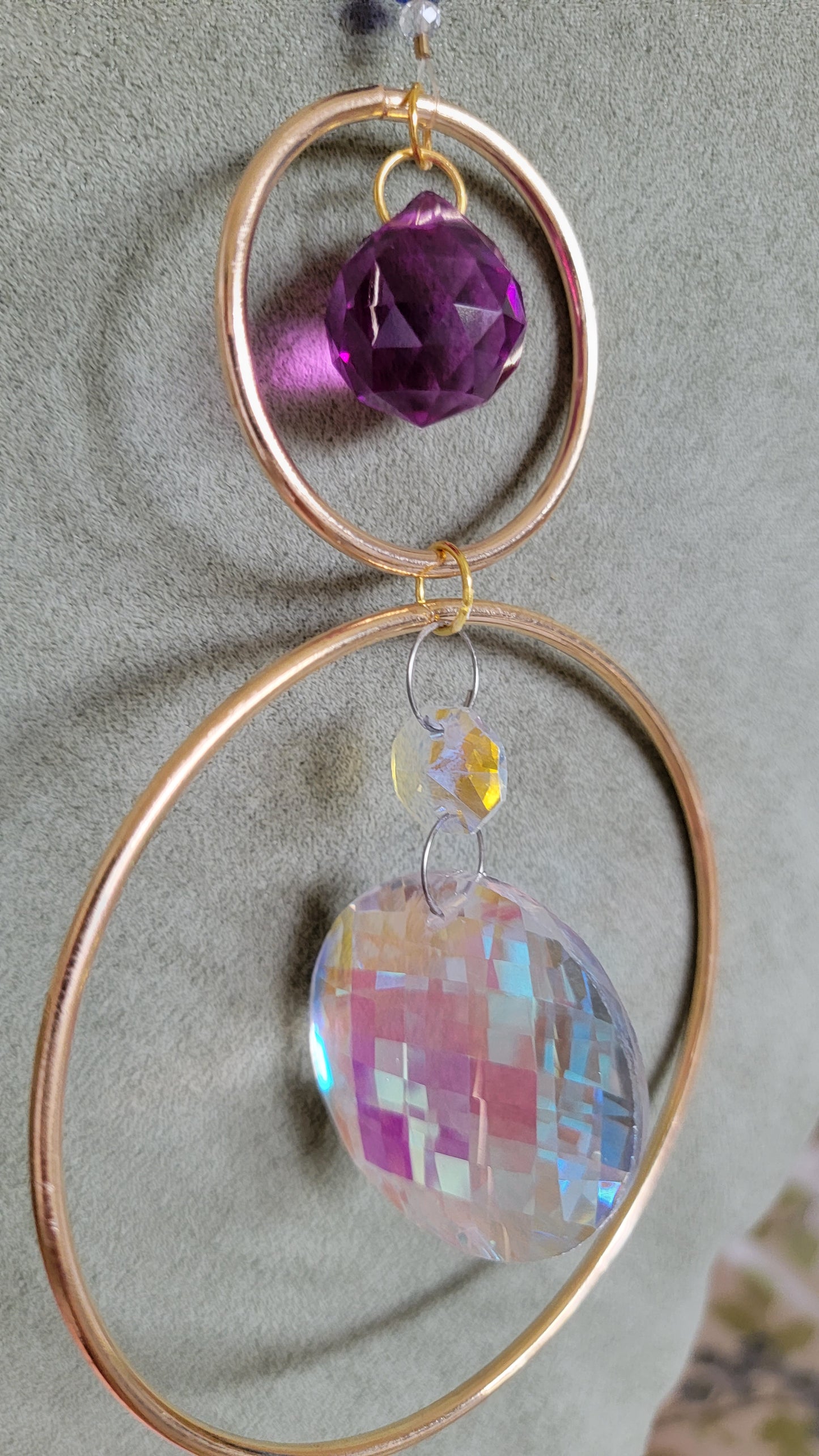 Amethyst Small Purple Large Clear Sun Catcher