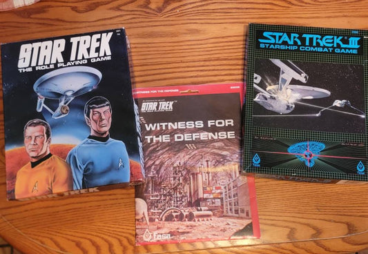 Star Trek Bundle Star Trek Role Playing Games 1983 FASA 1st Edition UNPUNCHED 3 pieces Pristine Condition Fans Dream
