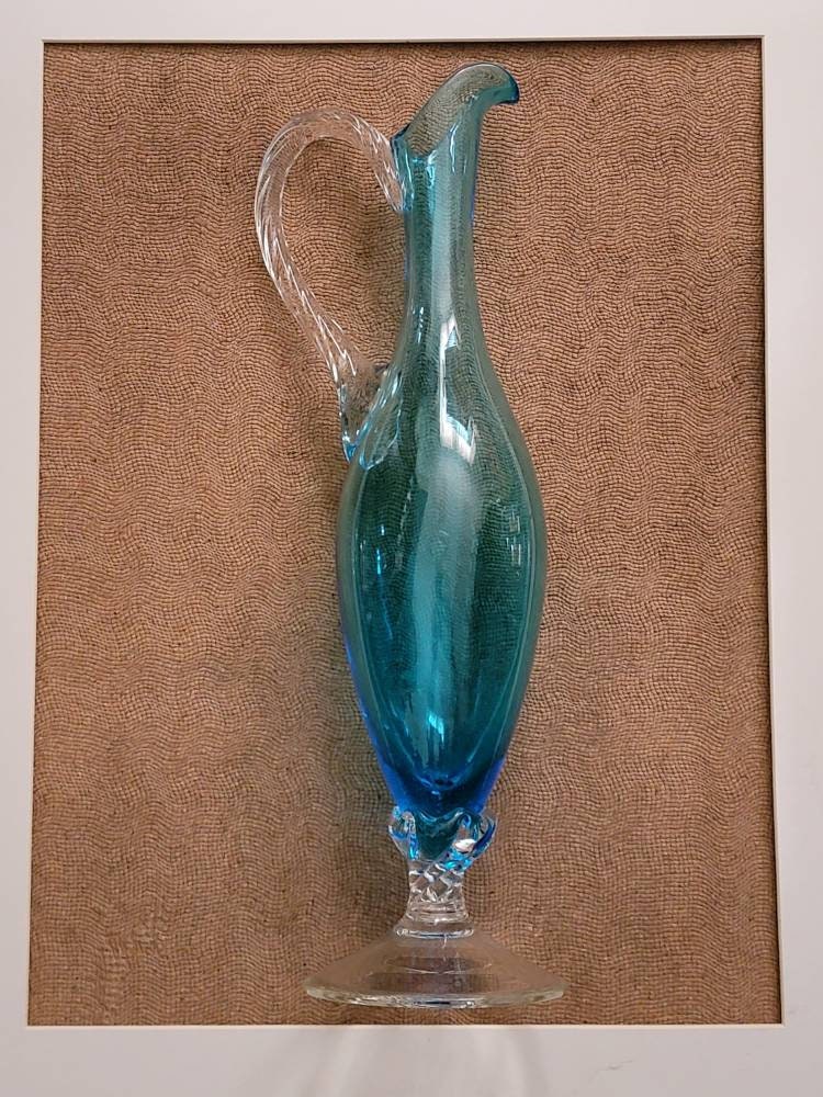 Vintage top Italian Glass Pitcher