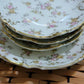 Rosenthal Pierced Floral Dishes Four Plates Servingware China Porcelain Bon Bon Plate Rosebub and greenery with gold trim Decor