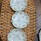 Rosenthal Pierced Floral Dishes Four Plates Servingware China Porcelain Bon Bon Plate Rosebub and greenery with gold trim Decor