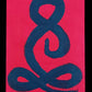 Reminder to Breathe Original Mixed Medium Arcylic on 8x6" Canvas Board Vibrant Neons