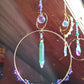 Purple Rain Crystal Sun Catcher Window Prism Hanging Decoration