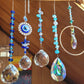Blue Spectrum Crystal Sun Catcher Window Prism Hanging Decoration