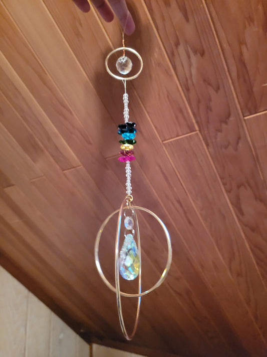 Crystal Sun Catcher Window Prism Hanging Decoration "The Samantha" She's got it all going on.