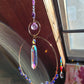 Purple Rain Crystal Sun Catcher Window Prism Hanging Decoration