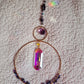 Purple Rain Crystal Sun Catcher Window Prism Hanging Decoration