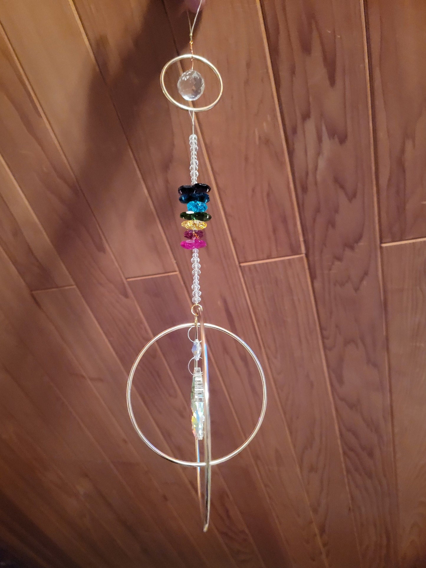Crystal Sun Catcher Window Prism Hanging Decoration "The Samantha" She's got it all going on.